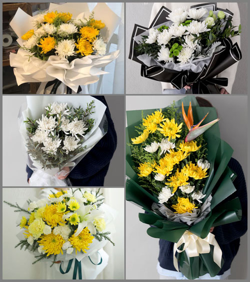 河南南阳邓州市彭桥镇白事花束代送